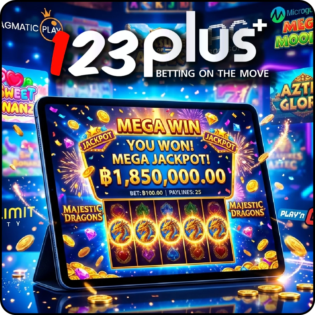 123plus สล็อตออนไลน์ สนุกครบทุกเกม ลุ้นรางวัลใหญ่ทุกสปิน